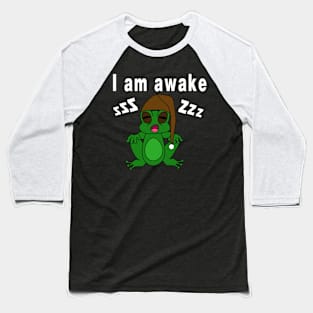 A sleepy frog Baseball T-Shirt